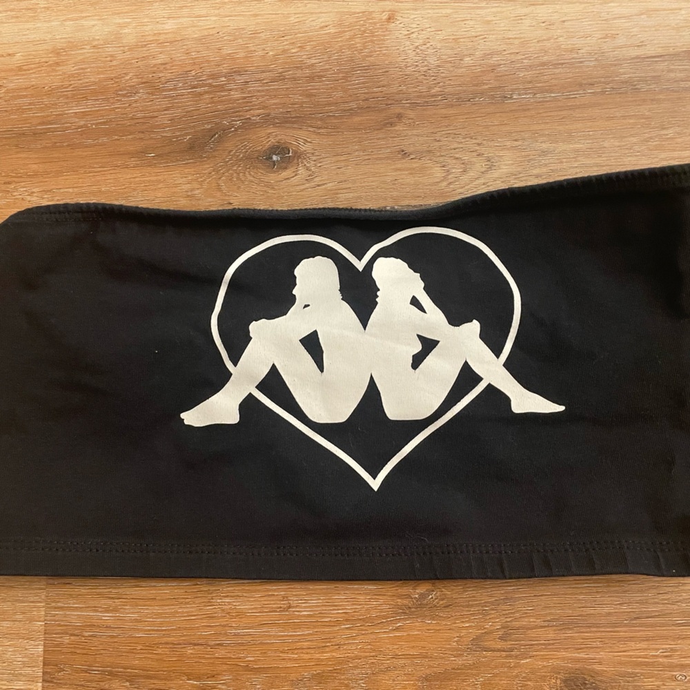 Kappa Black Tank Top Stylish Athletic Wear